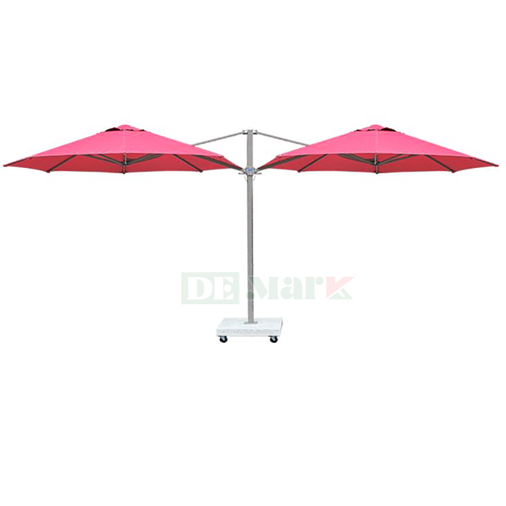 Dù Đôi Che Nắng Lệch Tâm Tròn 1 Tầng Dài 2,9m