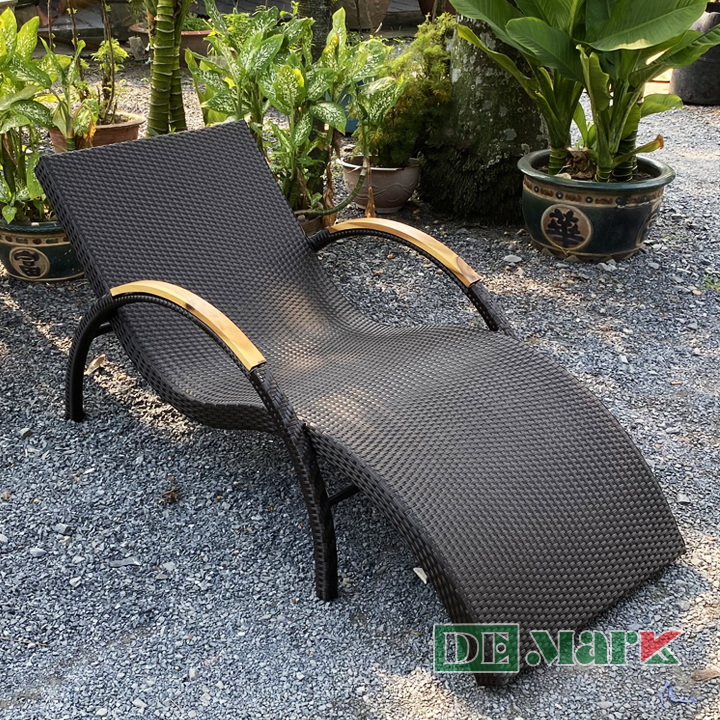 Ghế hồ bơi nhựa giả mây DeMark