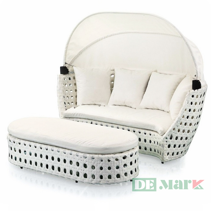 Ghế Hồ Bơi Giả Mây Có Mái Vòm MT4A37