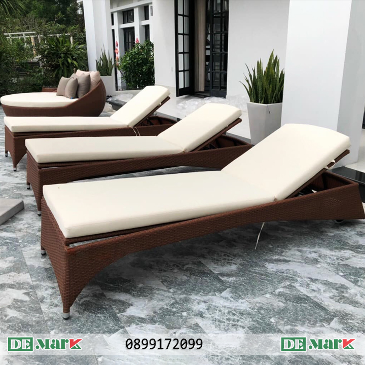 Ghế Hồ Bơi Mây Nhựa MT415