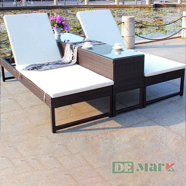 Giường Nằm Bể Bơi Mây Nhựa MT447