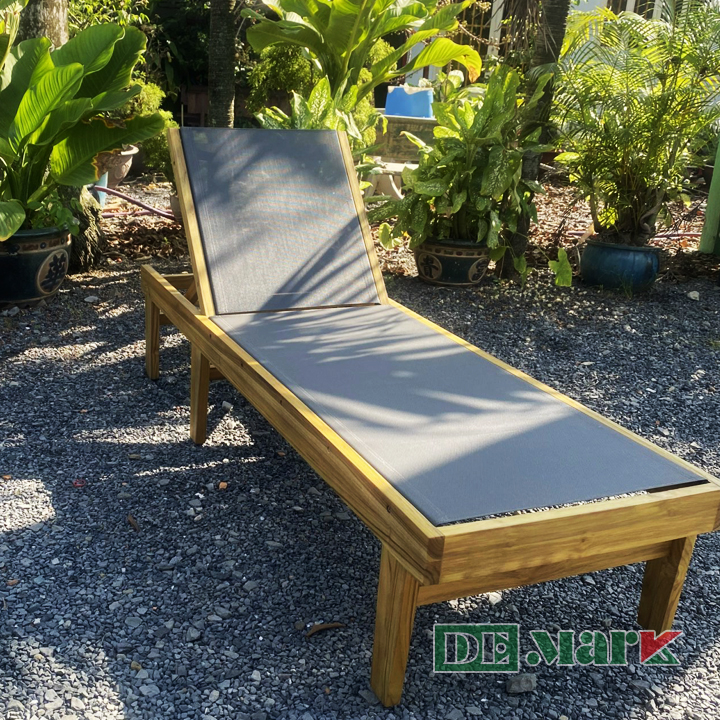 Ghế Hồ Bơi Gỗ Teak Ngoài Trời MT4053