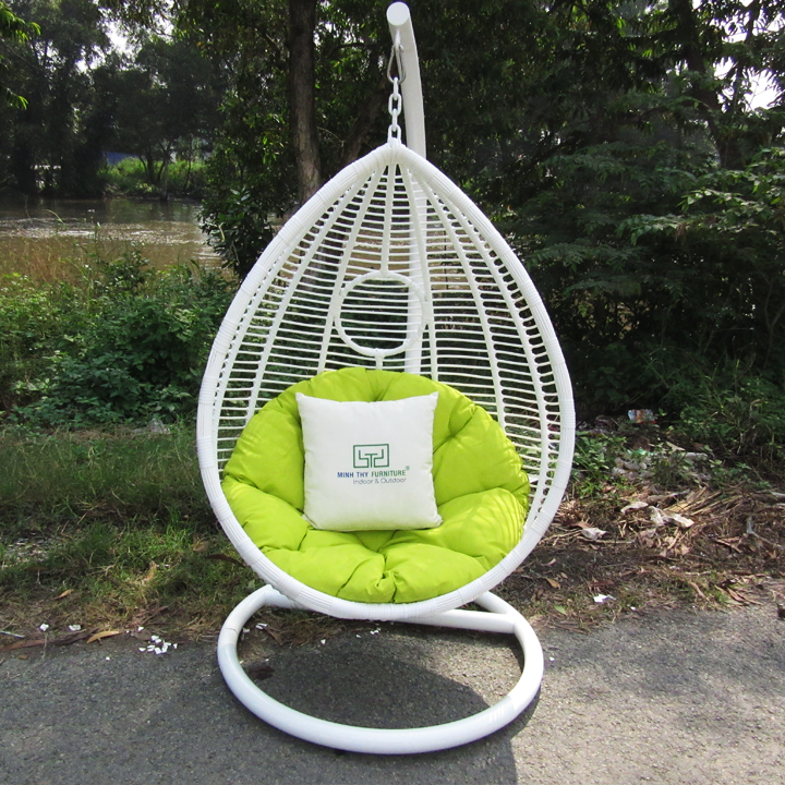 Ghế Xích Đu Giọt Nước Nhựa Giả Mây MT909B