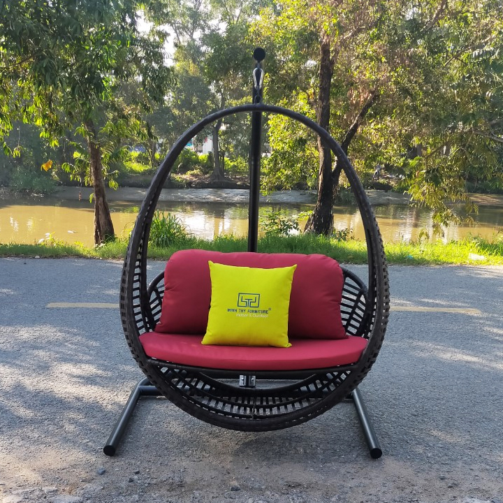 Xích Đu Đôi Nhựa Giả Mây MT954