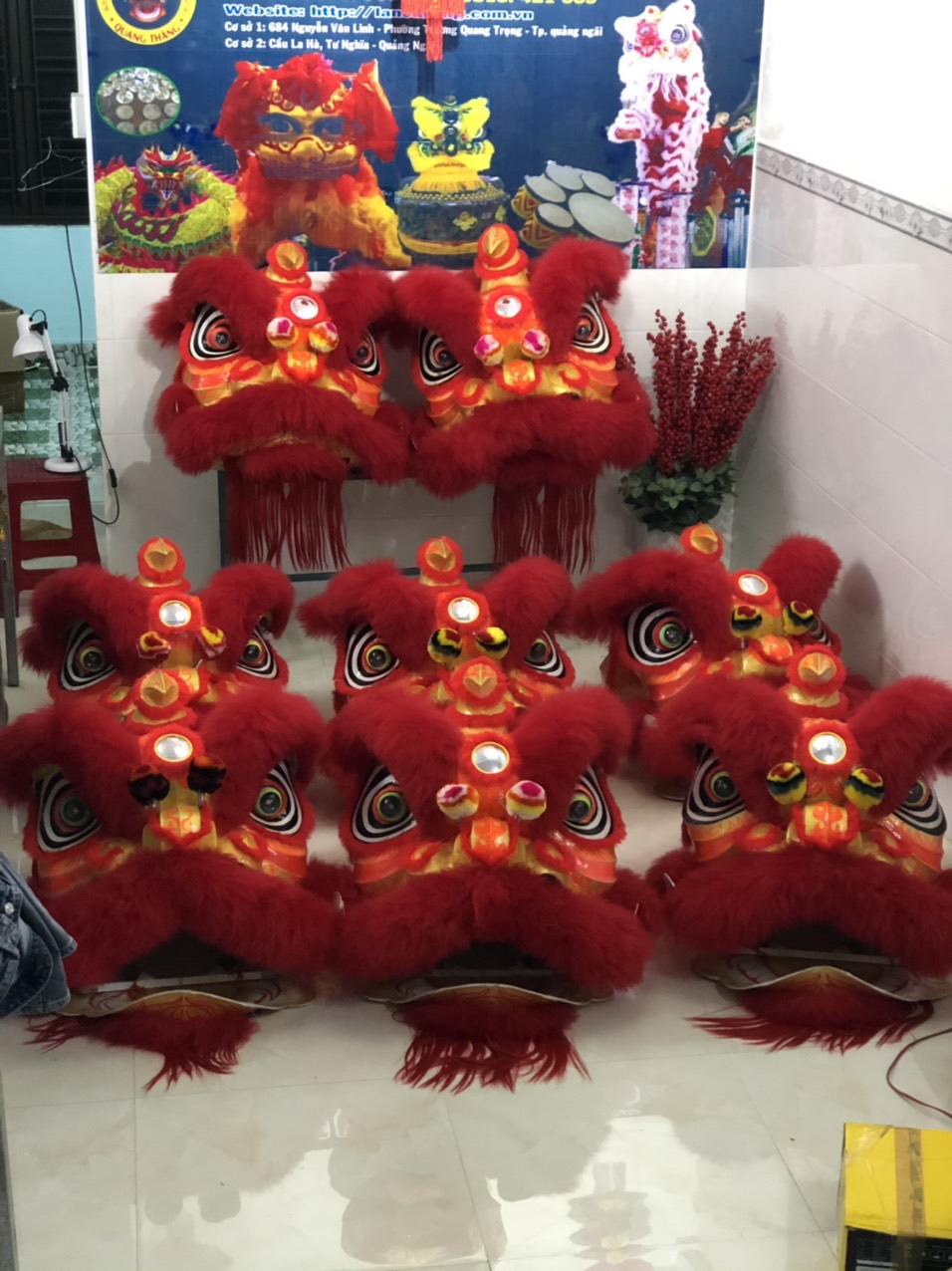 lân lông cừu màu hồng