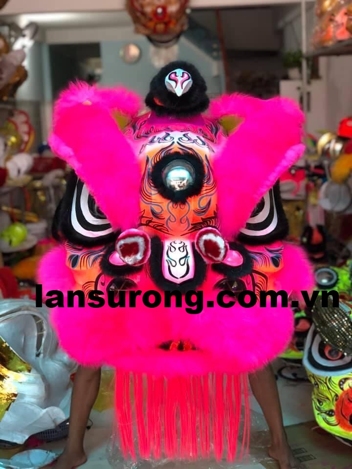 lân lông cừu màu hồng