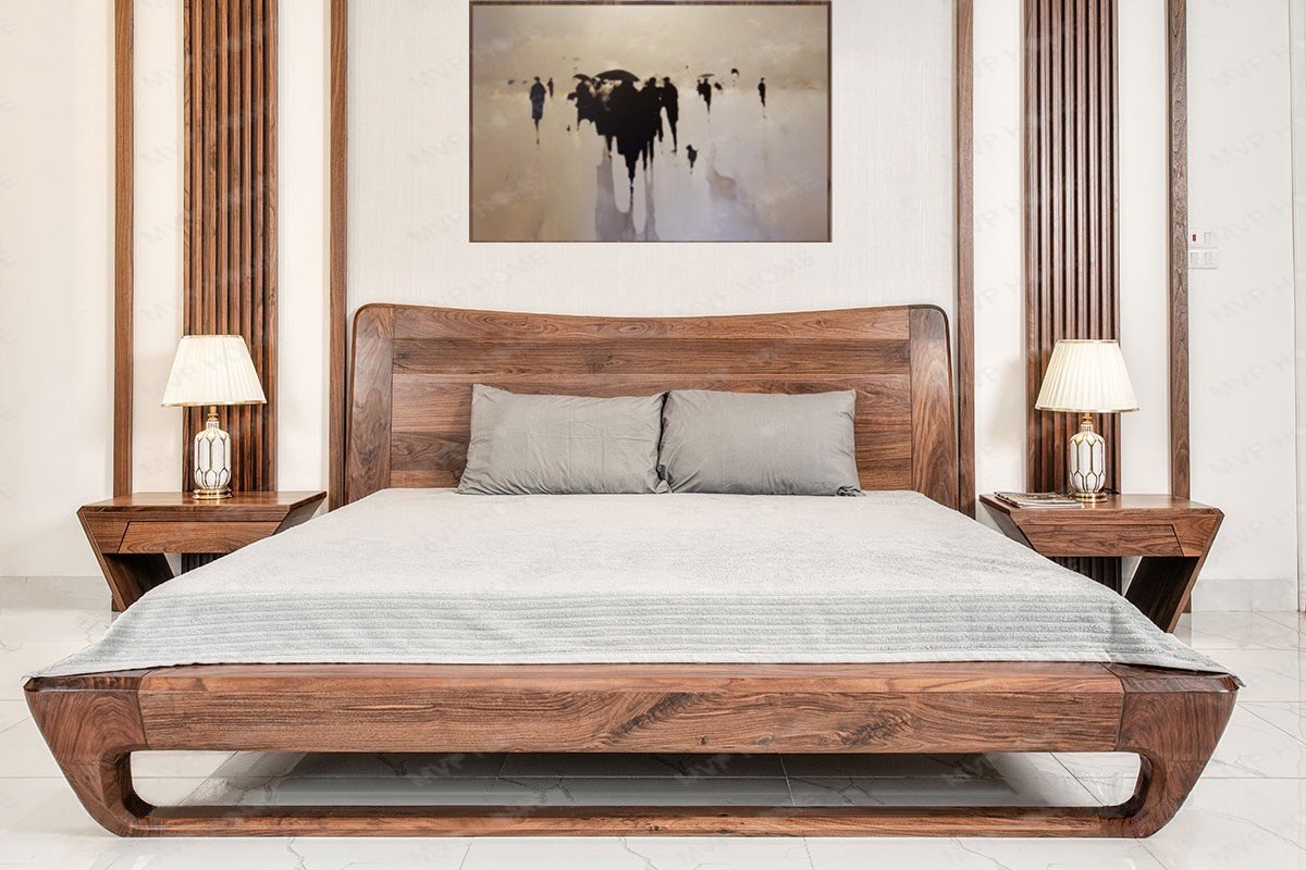 Mẫu giường ngủ bằng gỗ