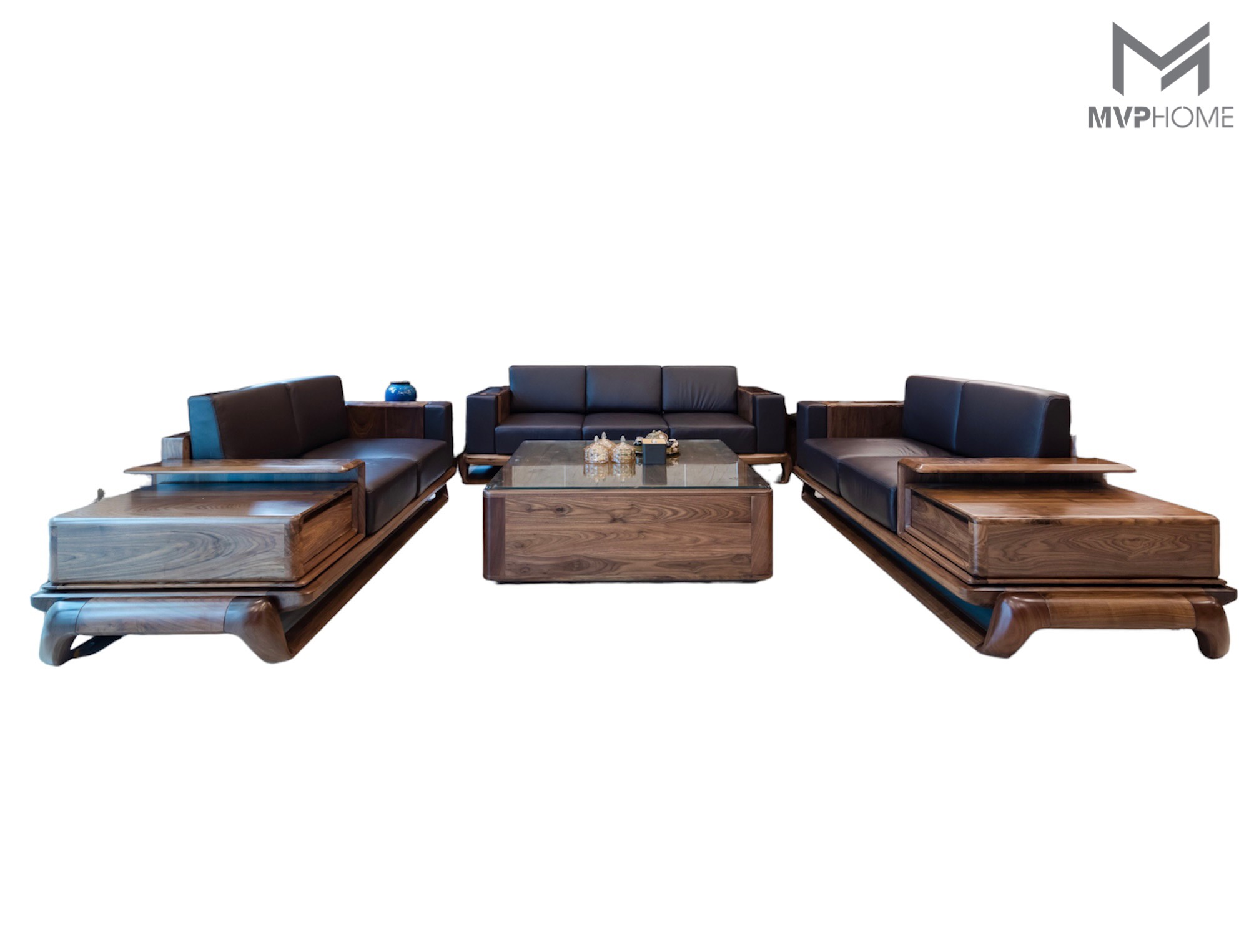 Sofa gỗ chữ U hiện đại sẽ là sự lựa chọn ấn tượng cho phòng khách ngôi nhà của bạn vào năm