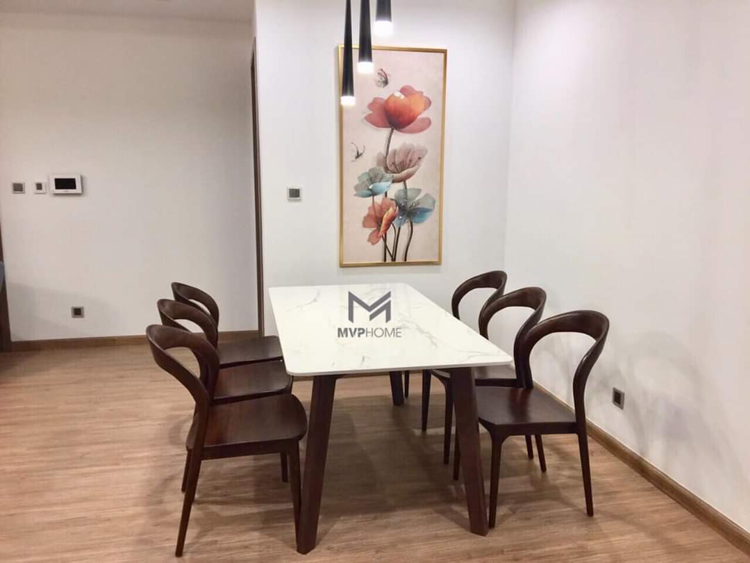 Bàn ăn mặt đá Howard - BAMD01