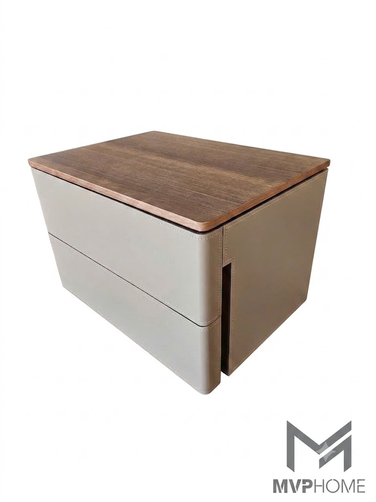 Tab Giường Bọc Da EINES Nightstand Table TG122