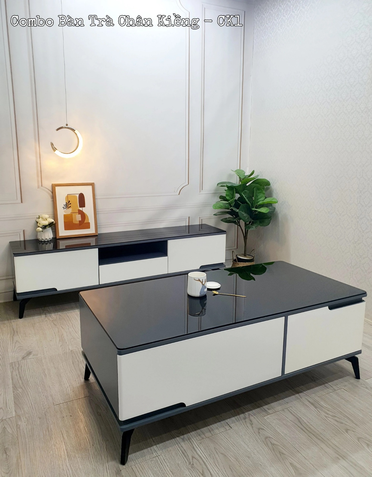 Bàn trà mặt kính BT005