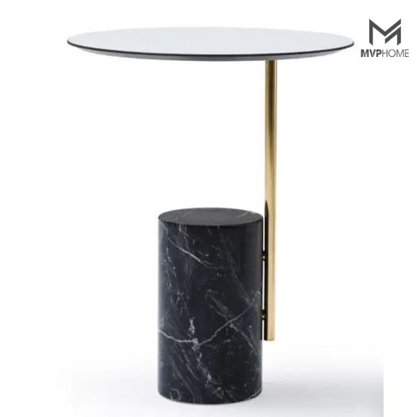 Tab trụ đèn chân mạ vàng