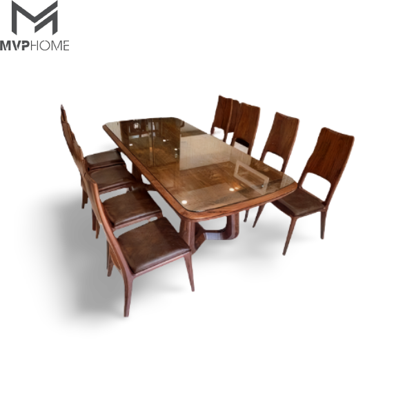 Bộ Bàn Ăn Gỗ Óc Chó Grace