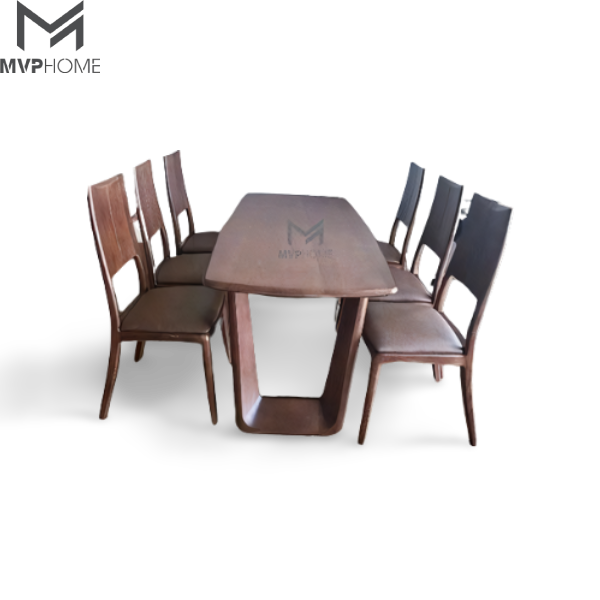 Bộ bàn ăn ghế gỗ tự nhiên - 1. Bộ bàn ăn King