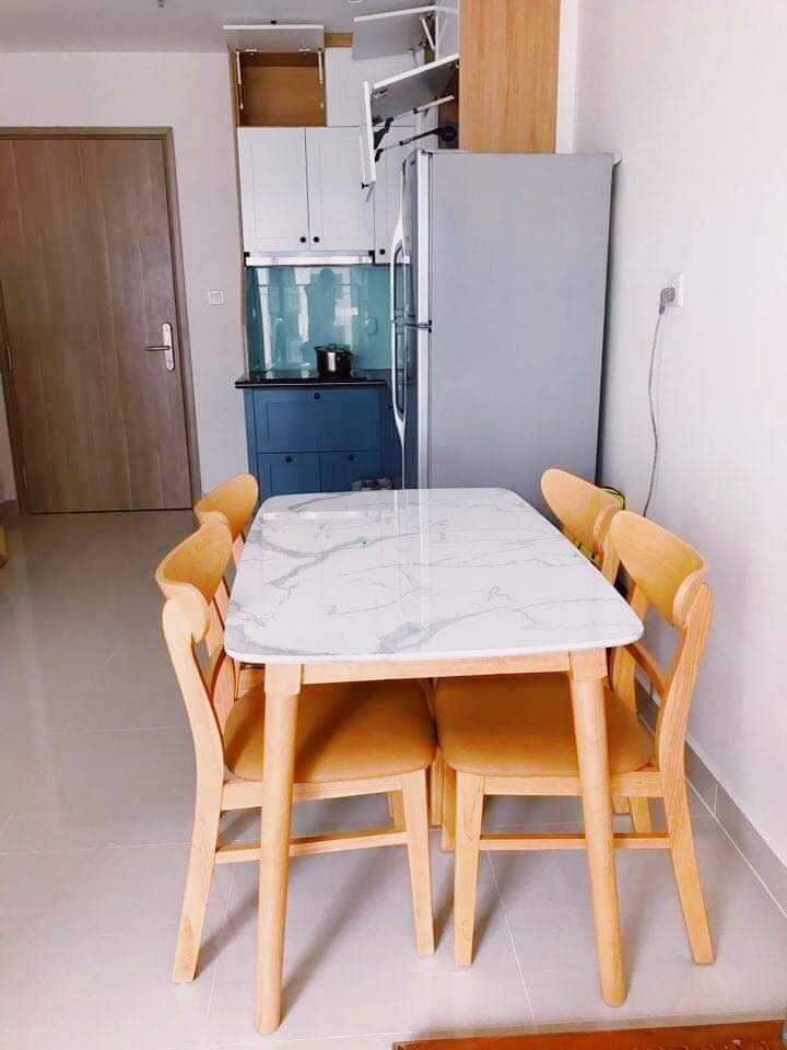 Bộ bàn ăn gỗ song tiện - BAX01