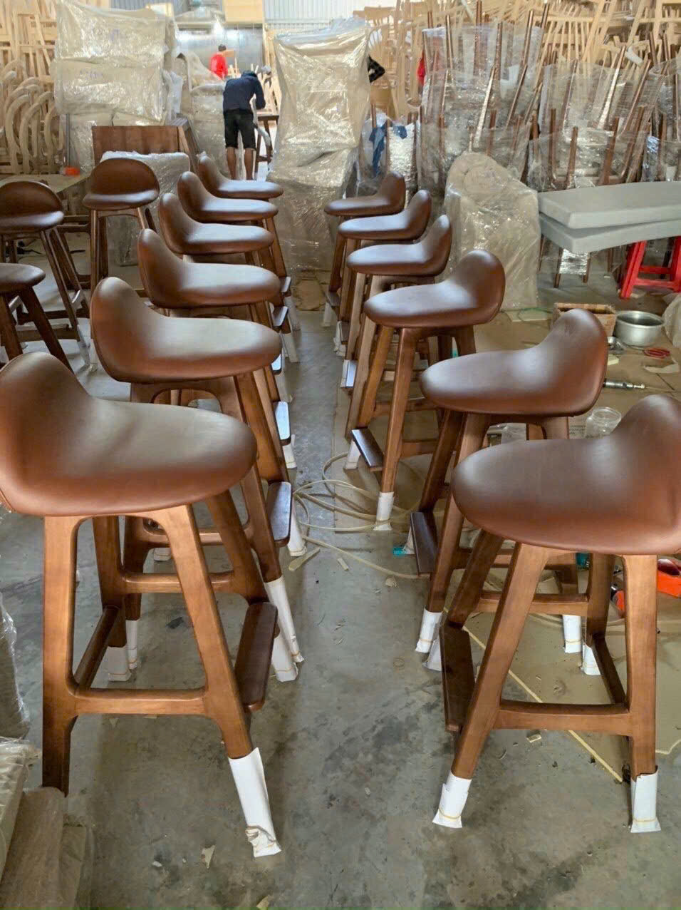 Ghế Bar Gỗ Tự Nhiên Erik Buch GB01