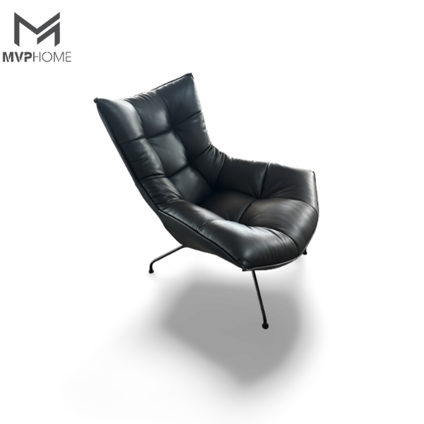 Ghế sofa thư giãn Modern Black Leather - GH186