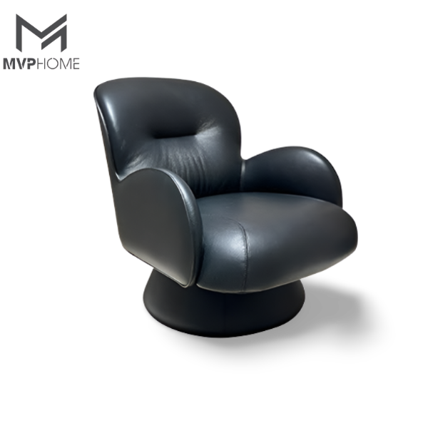 Ghế thư giãn Premium Black Leather - GH179