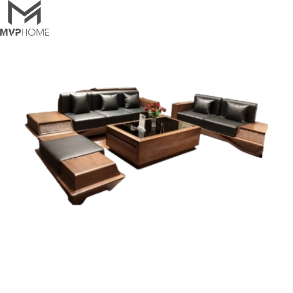 Sofa Gỗ Viking ( chữ U )  - SFG003