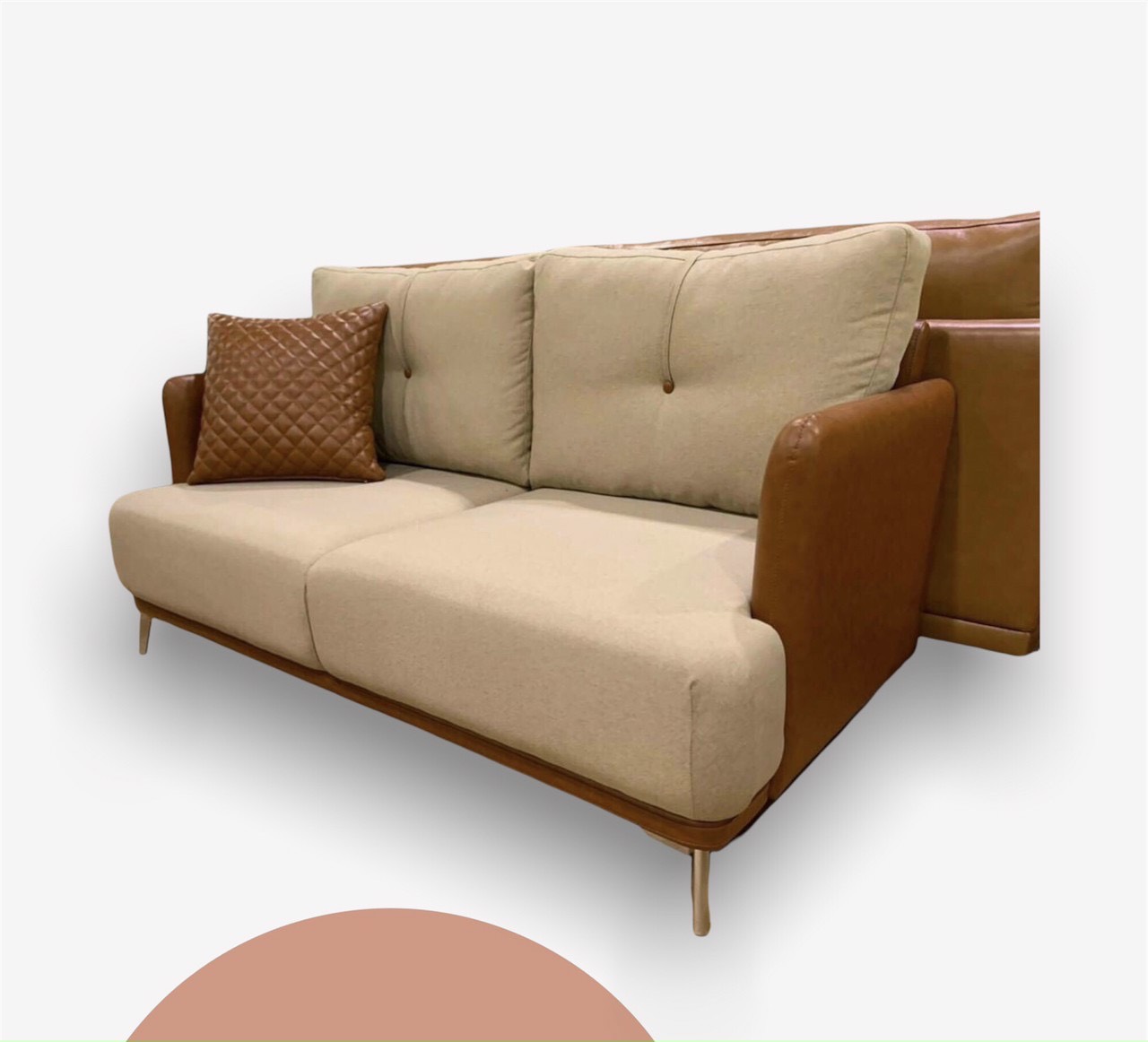 Sofa Neva da nỉ Hàn cao cấp - SF024