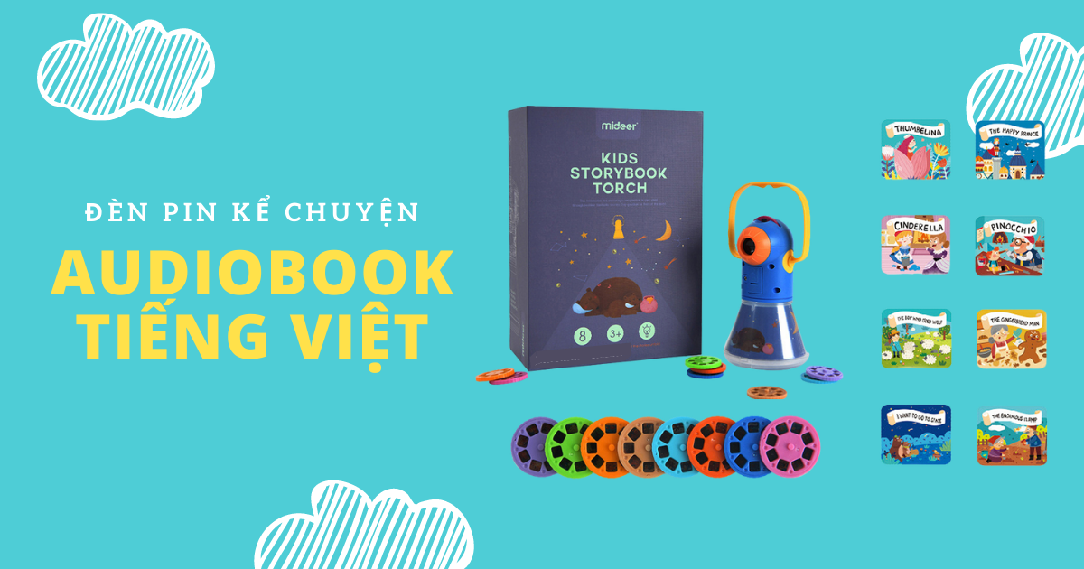 File Nghe Tiếng Việt & Tiếng Anh Bộ Đèn Pin Kể Chuyện Mideer