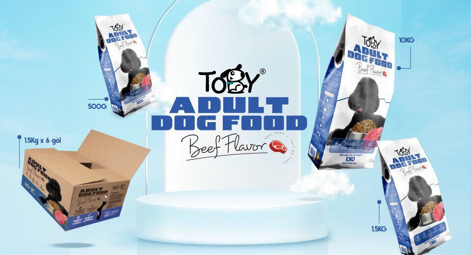 HẠT KHÔ TOBY CHO CHÓ VỊ BÒ / ADULT DOG FOOD