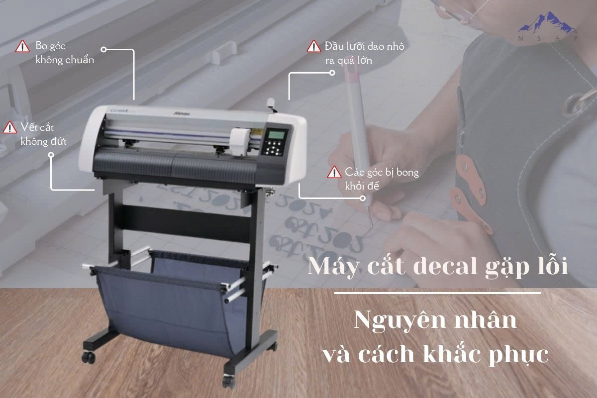 Lỗi máy cắt decal cắt không chuẩn và cách khắc phục