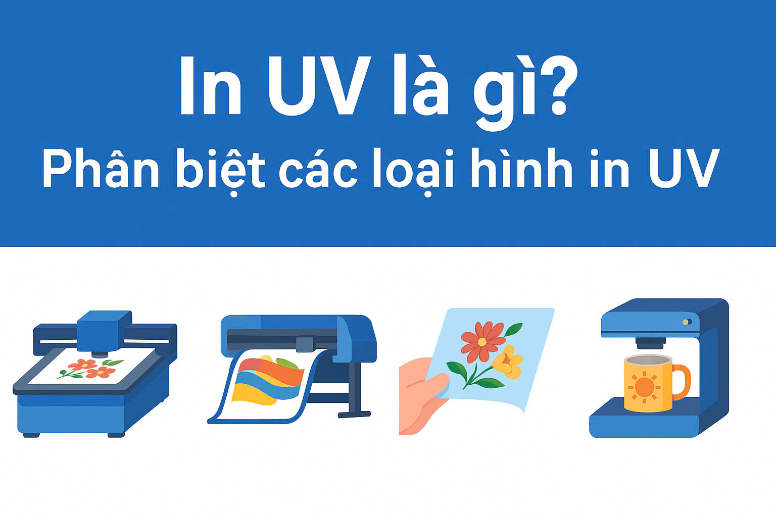 Công nghệ in UV và phân biệt các hình thức in UV
