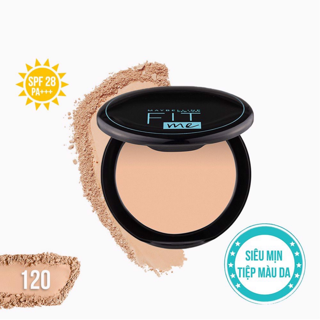 Maybelline Phấn Nền Kiềm Dầu  SPF28 Fit me PA +++ -  120 Classic Ivory