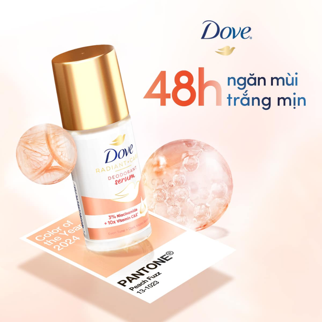 BMT - 2/2026 - Dove Lăn Ngăn Mùi Radiant Care Serum Niacinamide & Vitamin 45ml