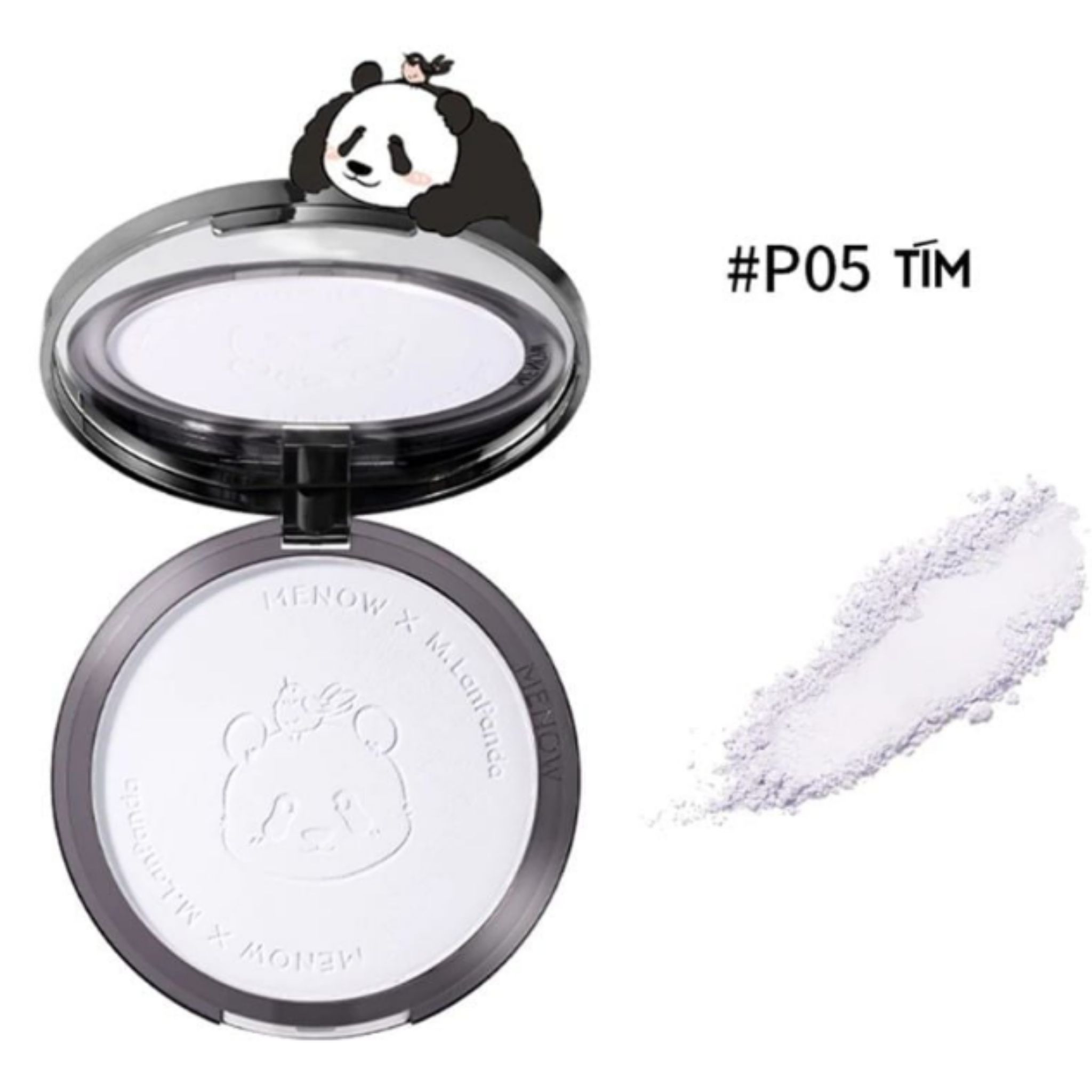 Menow Phấn Phủ Dạng Nén Menglan Panda - P05 Tím