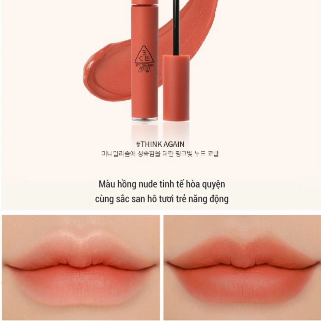 DL - 4/2026 - 3CE Velvet Lip Tint - Think Again