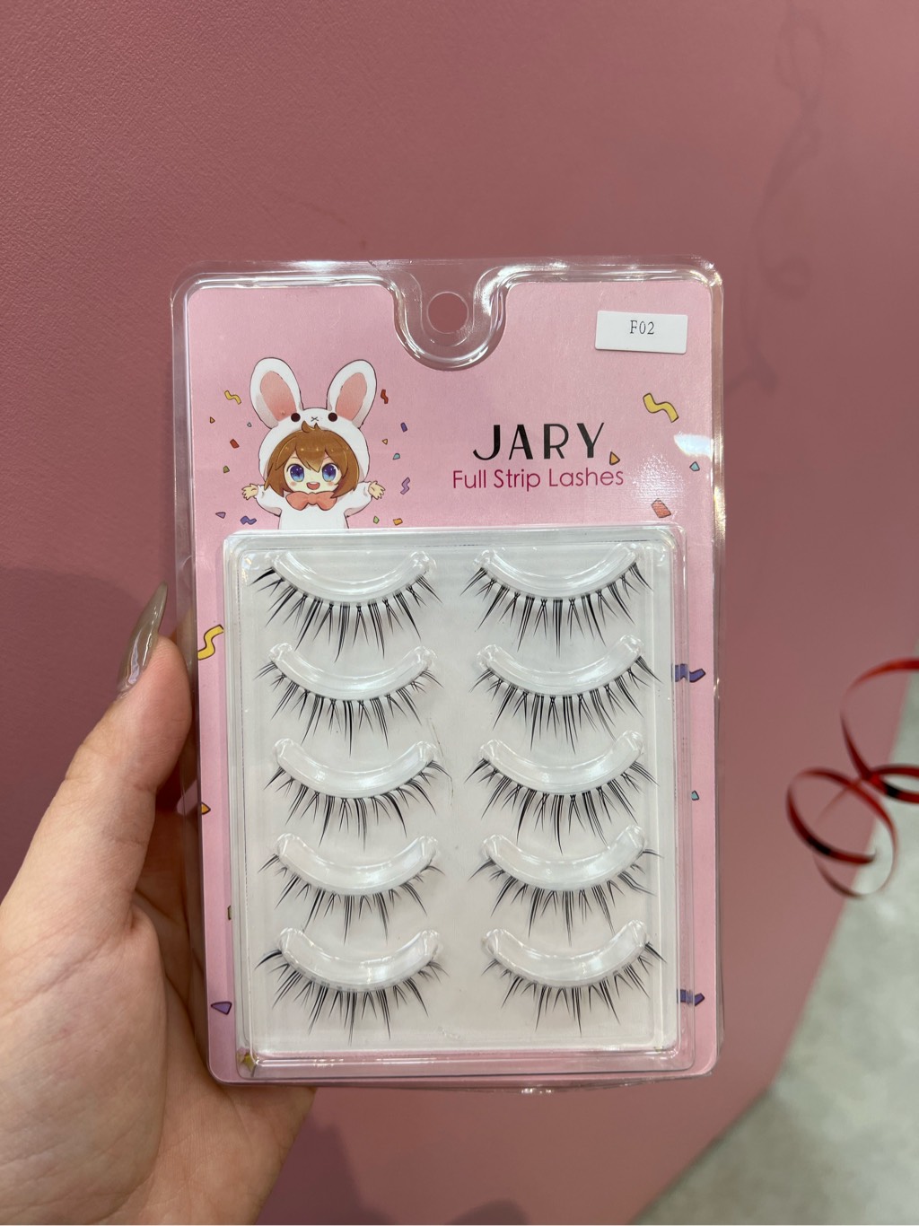 LÔNG MI GIẢ GÂN TRONG JARY FULL STRIP LASHES - F02