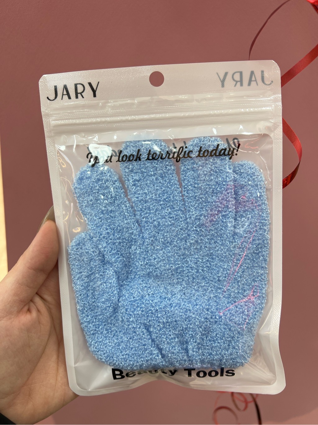 GĂNG TAY TẨY TẾ BÀO CHẾT DÀY 10D JARY BODY EXFOLIATING MASSAGE GLOVES - 10D- MÀU XANH DƯƠNG