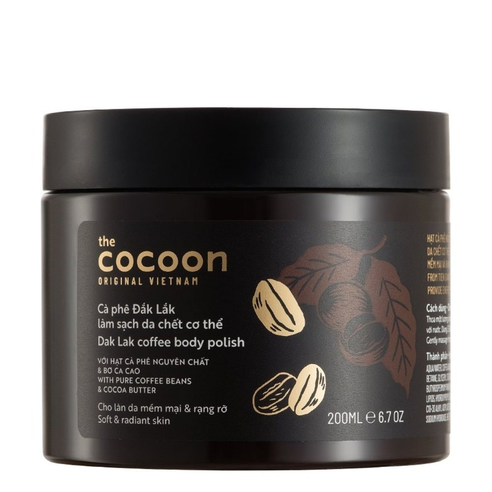 COCOON Cà Phê Đắk Lắk Làm Sạch Da Chết Cơ Thể 200ml