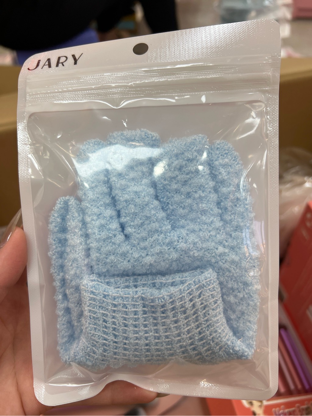 GĂNG TAY TẨY TẾ BÀO CHẾT DÀY 40D JARY BODY EXFOLIATING MASSAGE GLOVES - 40D - MÀU XANH