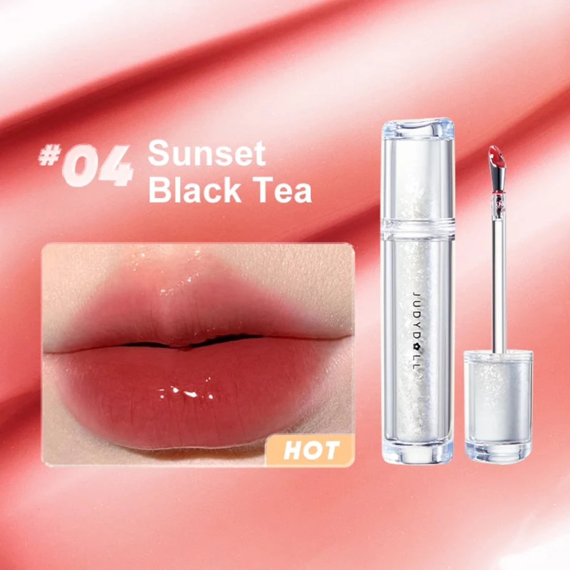 Judydoll Son tint bóng Ice Watery Lip Gloss - #04