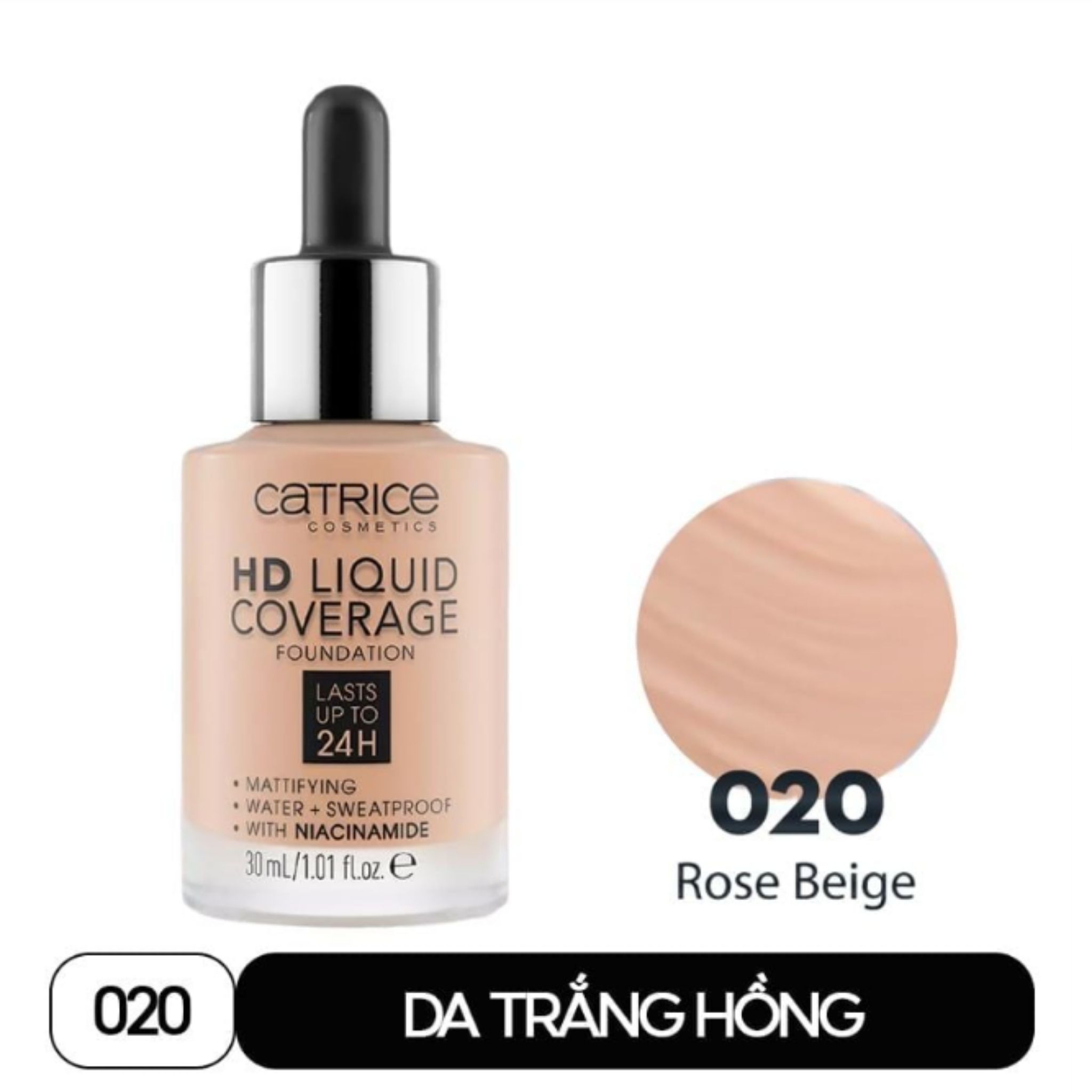 Catrice Kem Nền HD Liquid Coverage Foundation 30ml