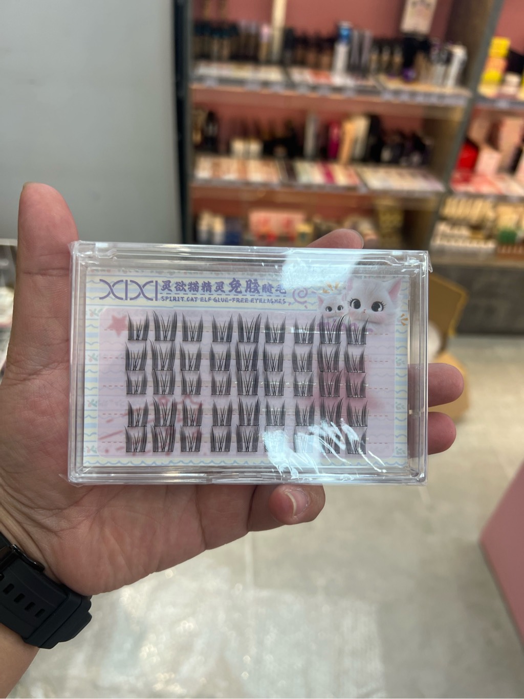 XIXI Mi Giả Sẵn Keo Spirit Cat Elf Glue