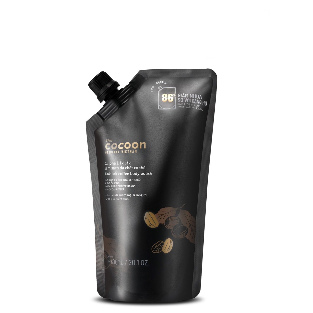 COCOON Cà Phê Đắk Lắk Làm Sạch Cơ Thể Refill 600ml