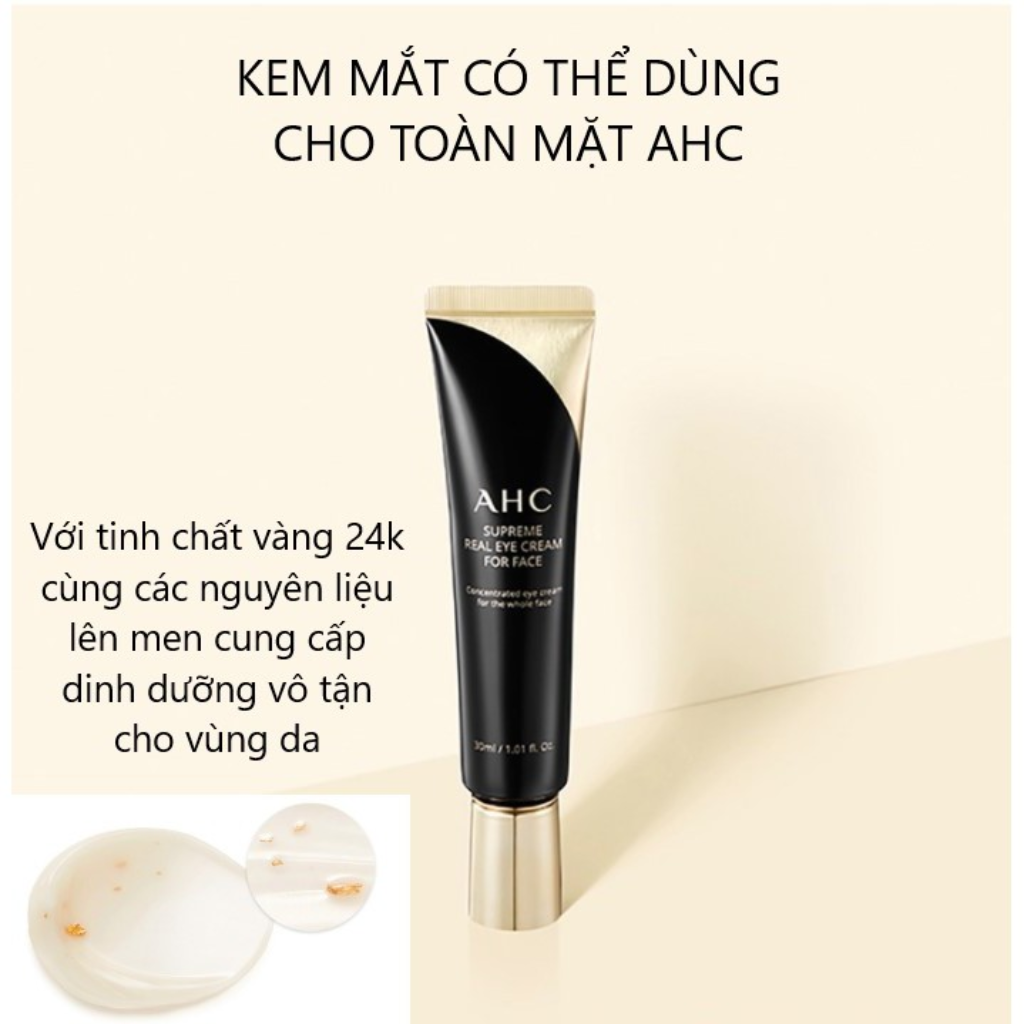 AHC Kem Dưỡng Mắt Ten Revolution Real Eye Cream For Face