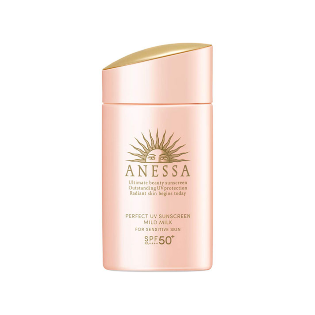 Anessa Perfect UV Sunscreen Mild Milk Hồng 60ml SPF 50+ - Vỏ giấy