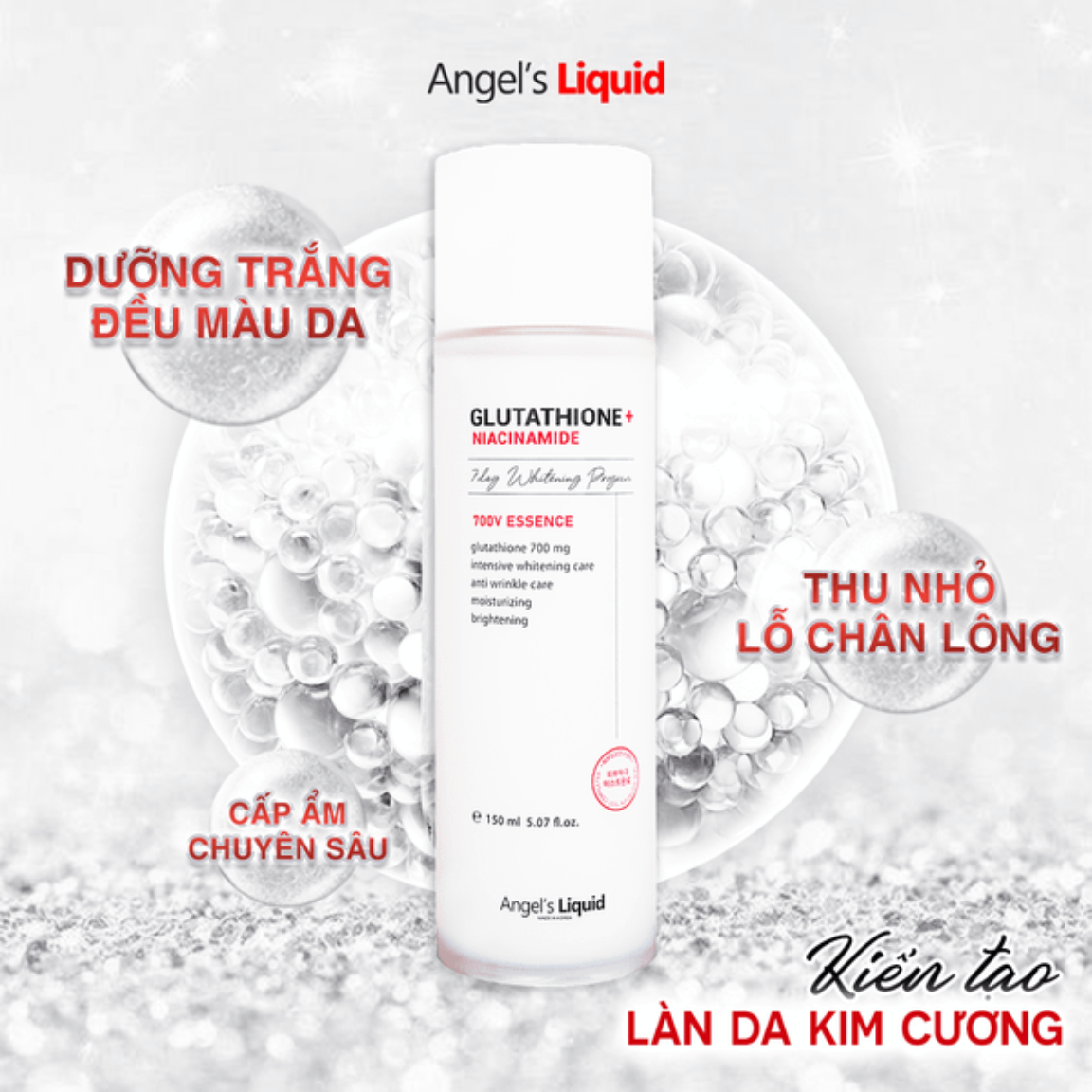 Angel’s Liquid Glutathione Plus Niacinamide 700V Essence 150ml