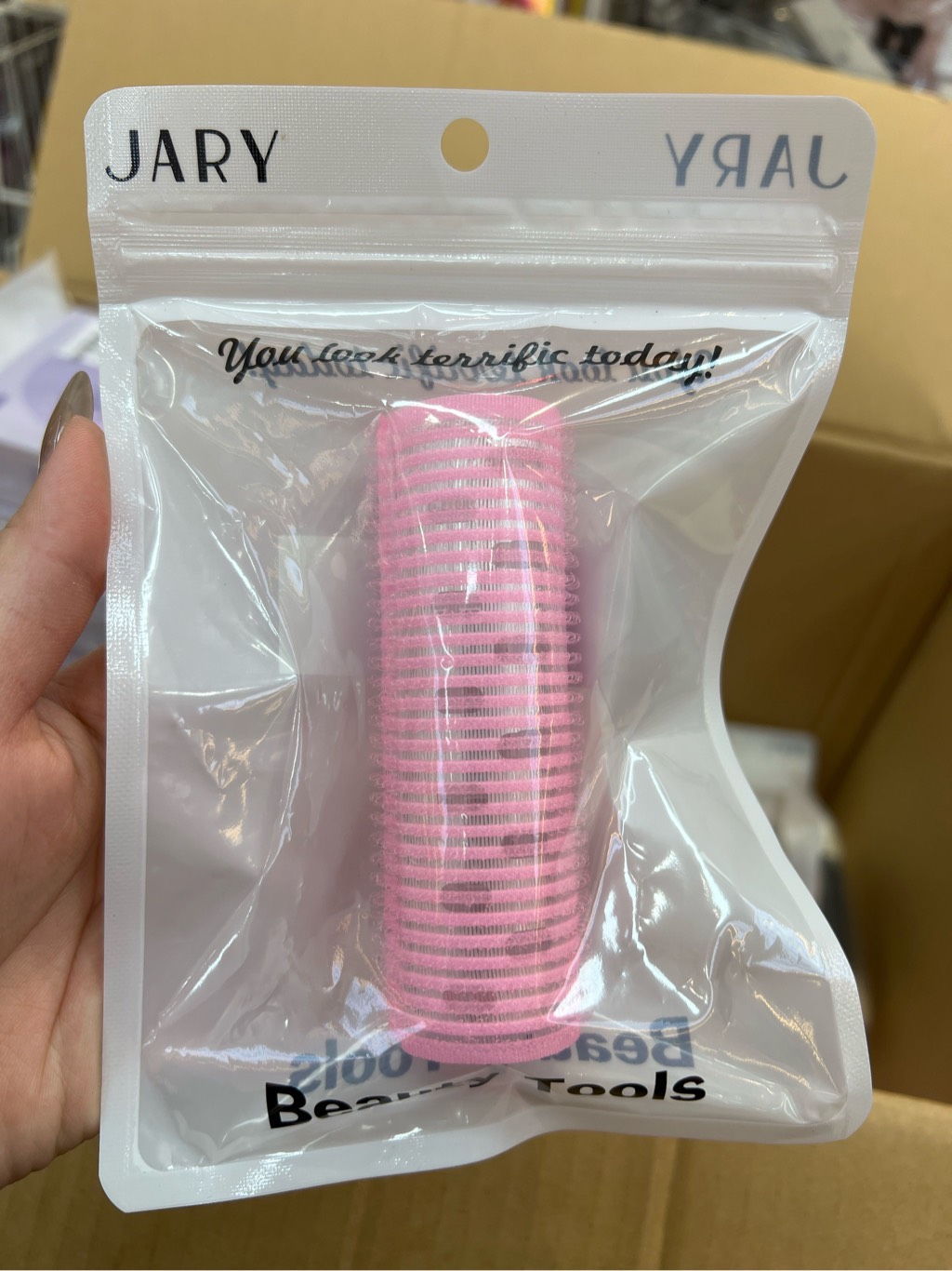 LÔ QUẤN TÓC TỰ DÍNH JARY HAIR ROLLER - 3CM- MÀU HỒNG