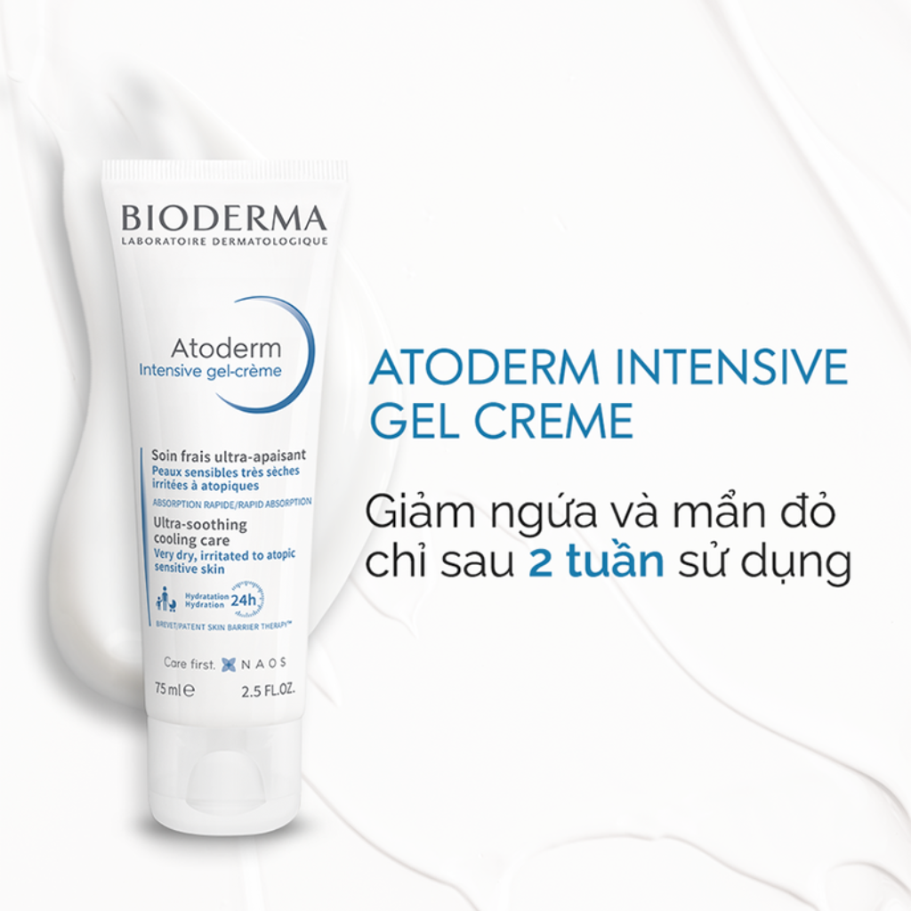 BMT 6/2026 - Bioderma Gel Dưỡng Ẩm Atoderm Gel Crème 75ml