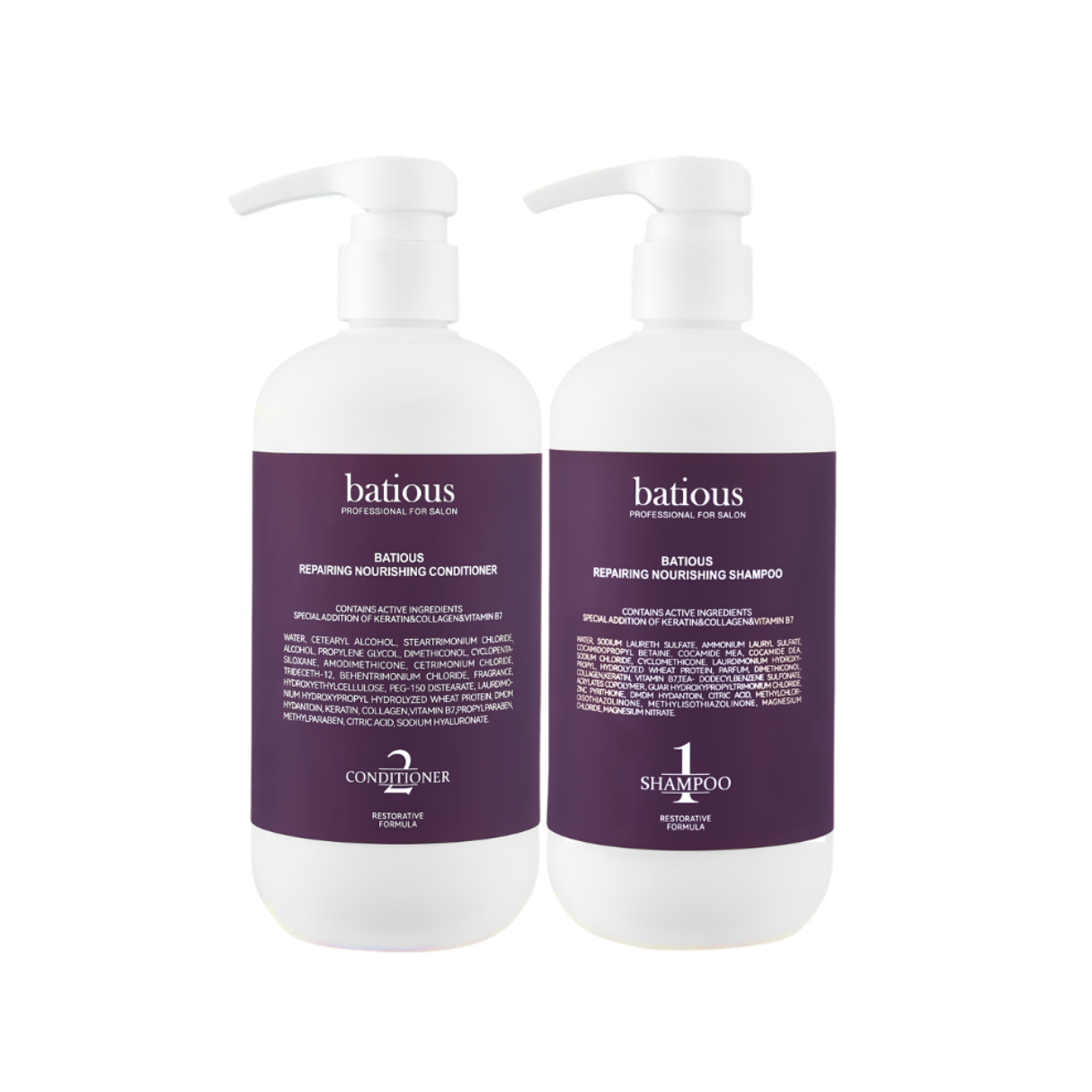 Bộ Dầu Gội Xả BATIOUS 500ml