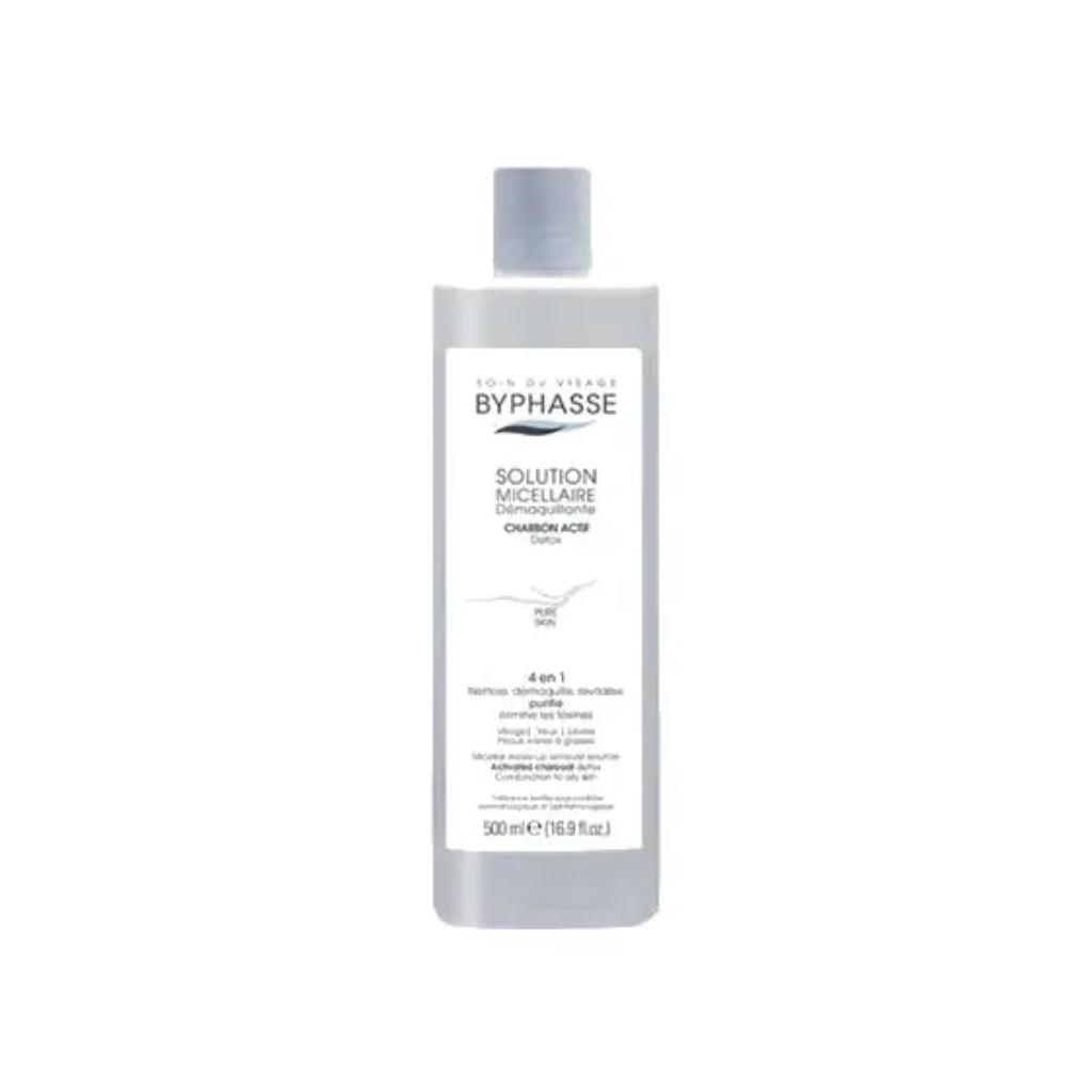 Byphasse Nước Tẩy Trang Solution Micellaire Charbon Actif 500ml D/C