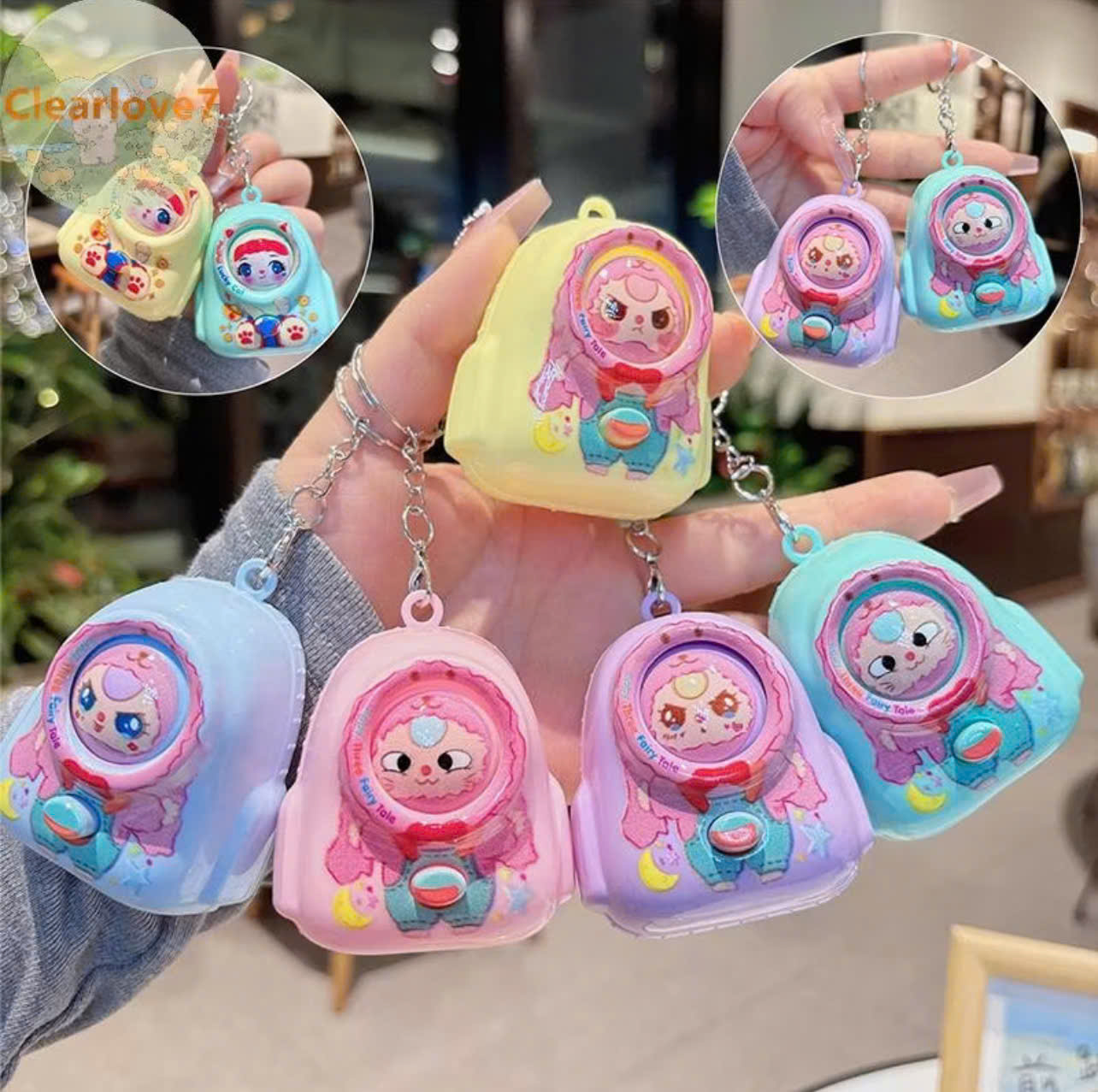 Móc khoá thay đổi mặt Baby Three