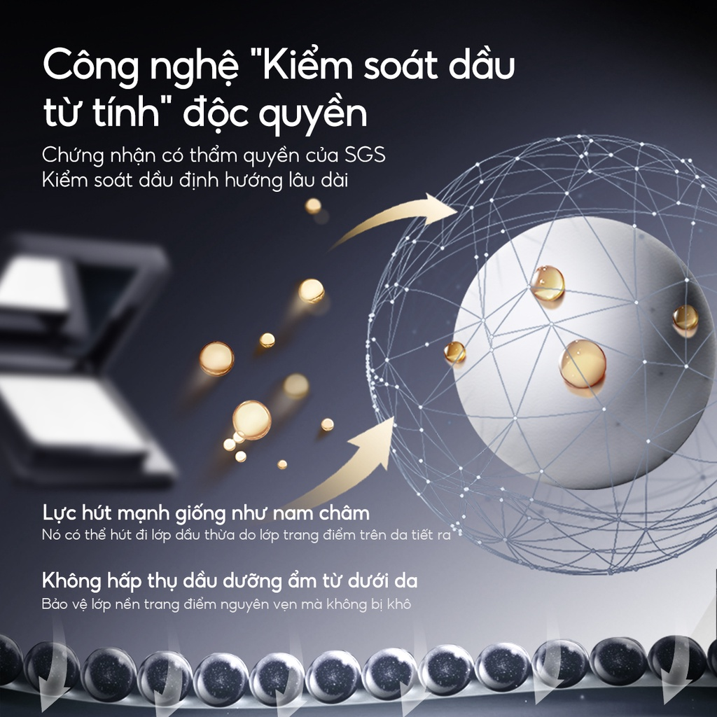 Carslan Phấn Nén Black Magnetic Soft Mist Powder 8g