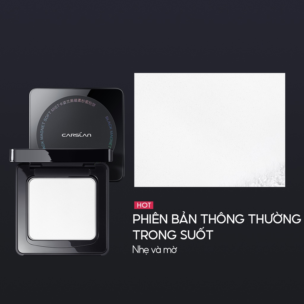 Carslan Phấn Nén Black Magnetic Soft Mist Powder 8g - Trong Suốt Kiềm Dầu